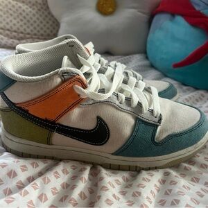 Nike Kids Sneakers - White, Orange, Green, Blue